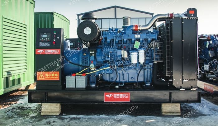Дизельный генератор Yuchai YC-300GF открытый АД 300С-Т400-1Р