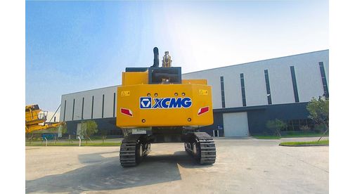 Горный экскаватор XCMG XE950DA (вид сзади) Горный экскаватор XCMG XE950DA