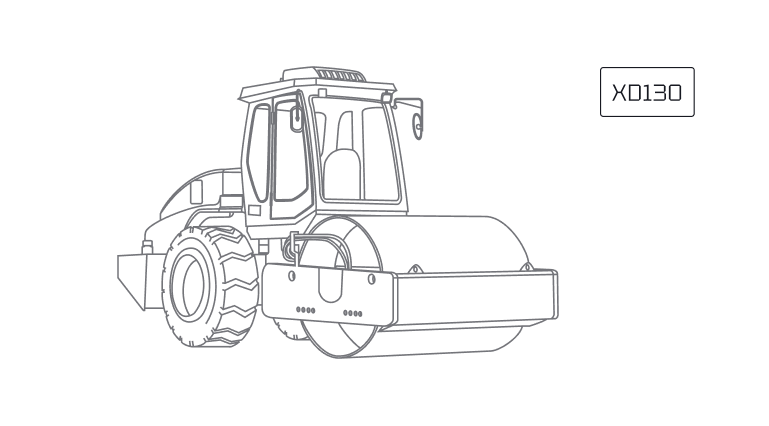 XD130 Двухвальцовый каток XCMG XD130