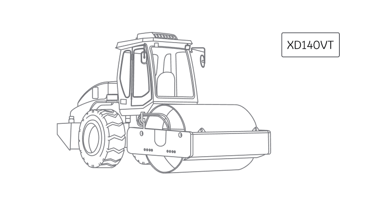 XD140VT Двухвальцовый каток XCMG XD140VT
