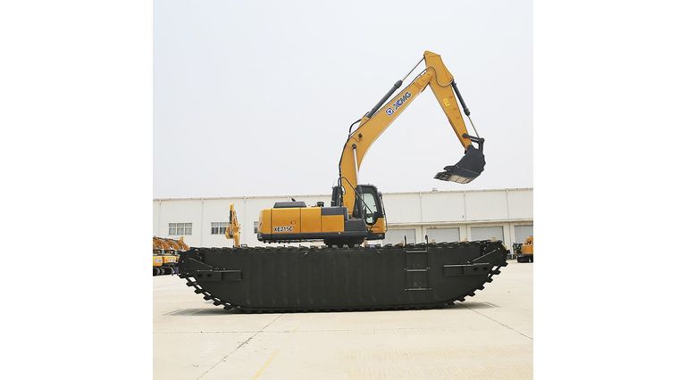 Гусеничный экскаватор-амфибия XCMG XE215S Гусеничный экскаватор-амфибия XCMG XE215S