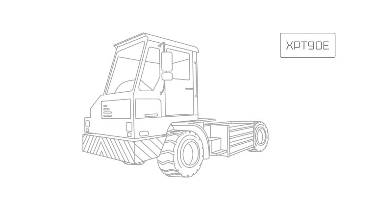 Портовый тягач XCMG XPT90E - фото Портовый тягач XCMG XPT90E