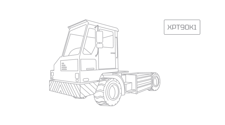 Портовый тягач XCMG XPT90К1 - фото Портовый тягач XCMG XPT90К1