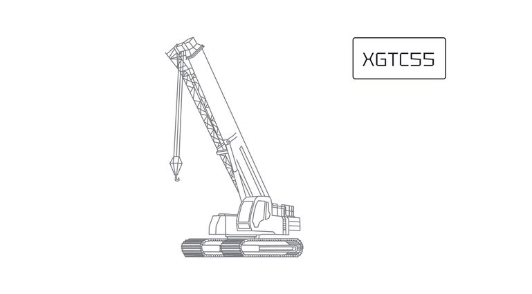Гусеничный телескопический кран XCMG XGTC55 Гусеничный телескопический кран XCMG XGTC55