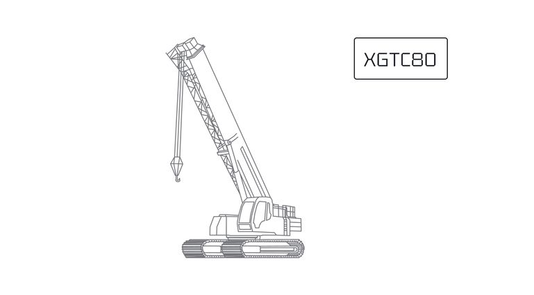 Гусеничный телескопический кран XCMG XGTC80 Гусеничный телескопический кран XCMG XGTC80
