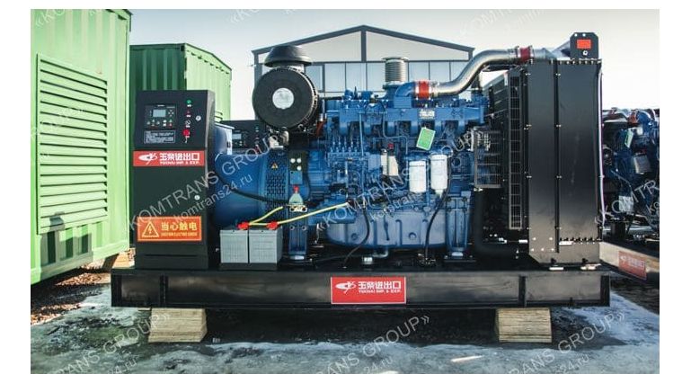 Yuchai YC-300GF открытый - фото Дизельный генератор Yuchai YC-300GF открытый АД 300С-Т400-1Р
