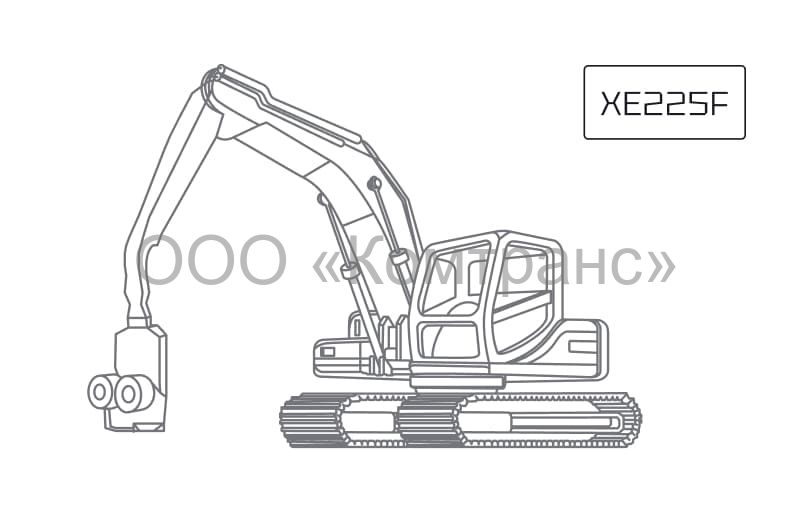 Гусеничный экскаватор-харвестер XCMG XE225F (23 тонны)